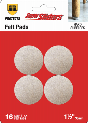 16PK 1.5" RND Felt Pads