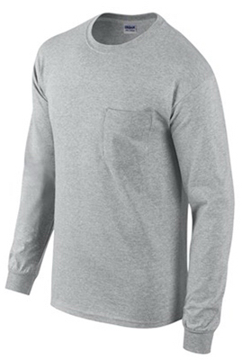 MED GRY L/S T Shirt