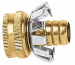 FISKARS BRANDS INC 801204-1002 Brass, Female Hose Repair Coupler, Repairs 1/2" Hose, Recommended For