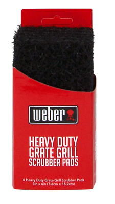 Weber Heavy Duty Grate Grill Scrubber Includes 3 Heavy Duty Replaceable Pads 