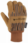 XL BRN Suede Knit Glove