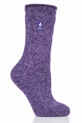 Ladies 5-9 Purp Socks