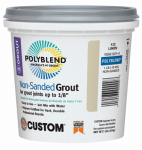 CUSTOM BLDG PRODUCTS NSG3811-4 Polyblend, LB, Bright White, Non-Sanded Repair Grout, No Waste Or
