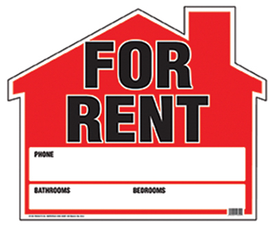 19x23 For Rent Sign