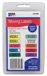 SCHWARZ SUPPLY SOURCE SP-546 60 Count, Moving Labels, Color Printed Labels To Categorize What