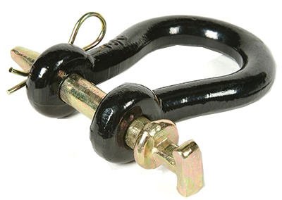1" BLK Straight Clevis
