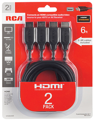 2PK 6 HDMI Cables
