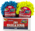 TIGER ACCESSORY GROUP 9-50-78 2 In 1 Soap & Scrub Sponge, Plush Microfiber Cleans