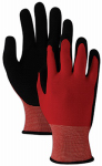 MAGID GLOVE & SAFETY MFG. T1000TLXL Large/Extra Large, Red & Black, Polyurethane & Nitrile Comfort Flex