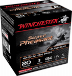 WINCHESTER AMMUNITION INC X203PH5 Winchester, Super Pheasant, 25 Round, 20 Gauge, Pheasant Load, 3"