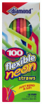 100CT Flex Neon Straws