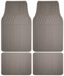 CUSTOM ACCESSORIES 78912 Armor All, 4 Piece, Gray Rubber Floor Mat, Forms A