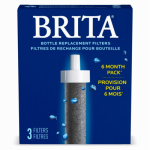 CLOROX SALES CO BRITA DIV 35818 Brita, 2 Pack, Replacement Bottle Filter, Reduces Chlorine Taste &