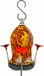 NATURES WAY BIRD PRODUCTS LLC TJHF5 Tulip Hummingbird Feeder, Utilizes A Beautiful, Thick Hand Blown Glass