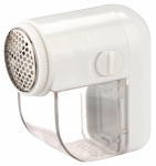 HONEY CAN DO INTL INC LNT-02093 White, Battery Operated, Electric Fabric Shaver, With Cleaning Brush, Uses
