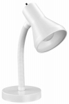GLOBE ELECTRIC COMPANY INC 12716 14", White, Goose Neck Desk Lamp, Uses 10W A-19 Non-Dimmable