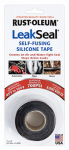 RUST-OLEUM 275795 Leakseal, 1" x 3.3 YD, Black, Self-Fusing Silicone Repair Tape