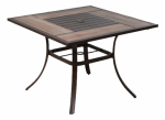 LETRIGHT INDUSTRIAL CORP 721.056.004 Four Seasons Courtyard, Catalina Square Dining Table, Aluminum Frame, Slat
