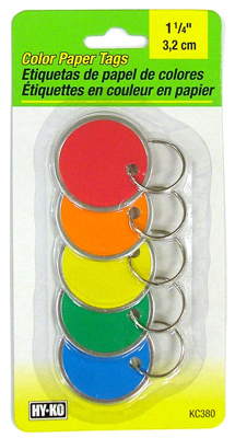 5PK Paper Tags/Ring