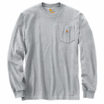 XLTall GRY LS Pock Tee