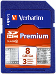 Verbatim Premium Classic SDHC Memory Card, 8GB