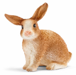SCHLEICH NORTH AMERICA 13827 Schleich Rabbit Sitting, Brown & White, Unparalleled Attention To Realistic