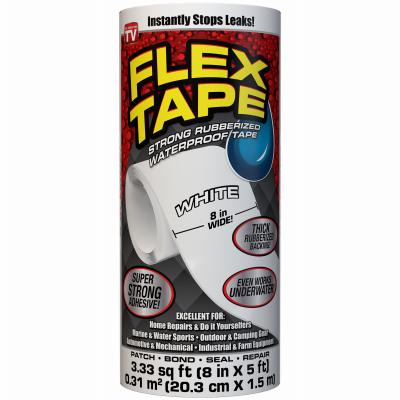 8"x5 WHT Flex Tape