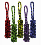 MULTIPET INTERNATIONAL 29516 Multipet, 16", Nuts For Knots Rope Tug With Braided Stick