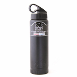 SILVER BUFFALO LLC NL112096 20 OZ, Matte Black, Double Wall Stainless Water Bottle With