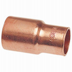 B&K LLC W 61326 3/4" x 1/2" Wrot Copper Fitting Reducer, Fitting x Copper.<br>Made