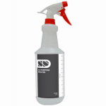 DELTA INDUSTRIES FG24TRUE1-12 24 OZ Bottle With Graduations & White Trigger Sprayer, Trigger