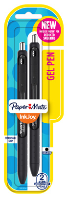 Ink 2PK BLK .7 Gel Pen