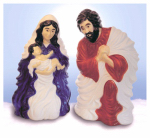 UNION PRODUCTS 74100 28", Plastic Nativity Set With Cord Set, Made Of Durable