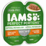 AMERICAN DISTRIBUTION & MFG CO 80235 Iams Perfect Portions, 2.6 OZ, Optimal Metabolism, Pate Chicken, Cat