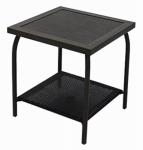 PATIO MASTER CORP BPE01017H60 Four Seasons Courtyard, Richmond, 20", Square Wicker End Table, Oversized