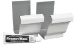 AMERIMAX HOME PRODUCTS 27008 2 Pack, White, Steel Seamer With Seamer Mate.<br>Made in: US