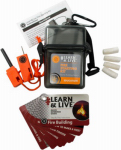 ULTIMATE SURVIVAL TECHNOLOGIES 20-02760 Gray, Fire Starting, Live & Learn Kit, Watertight Case 1.0