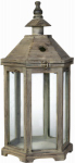 A & B HOME 30381-SMALL Graca, Small, Polygon Temple Garden Lantern, Antiqued Finish & Geometrical