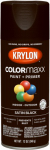 KRYLON DIVERSIFIED BRANDS K05557007 Krylon COLORmaxx, 12 OZ, Black, Satin, Spray Paint, Provides Brilliant