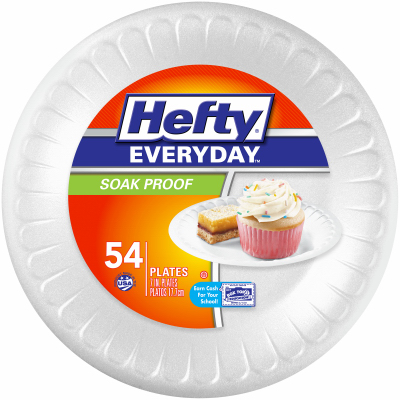 Hefty54CT 7" Foam Plate