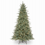 NATIONAL TREE CO-IMPORT PEBC2-307-75 7.5', Feel Real Buckingham Blue Spruce Hinged Artificial Tree, 650