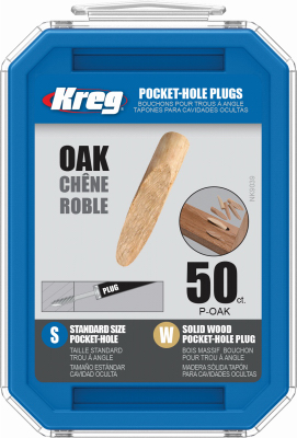 50PK 3/8" Oak Plugs
