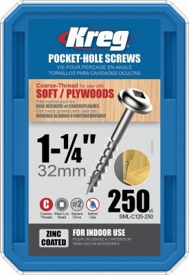 250CT 1-1/4"Hole Screws