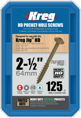 125CT 2-1/2"Hole Screws