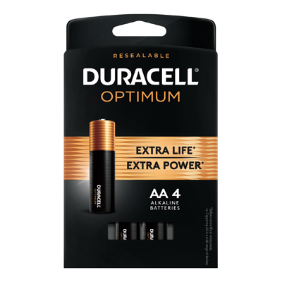 DURA OPT 4PK AA Battery