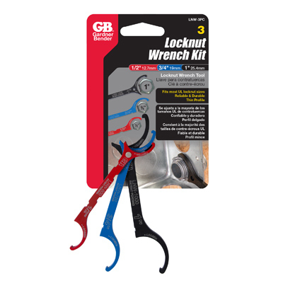 3PC Locknut Wrench Kit