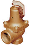 WATTS BRASS & TUBULAR 174A 3/4", ASME 30 LB Pressure Relief Valve, For Hot Water