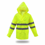 XL YEL PU Rain Jacket