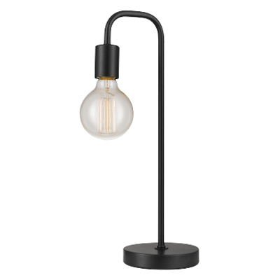 18" BLK Table Lamp