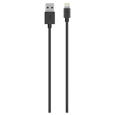 4' BLK Lightning Cable